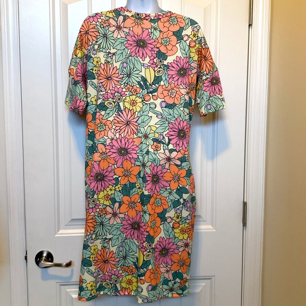 BOMBOM Floral Button Down Dress M - Picture 5 of 7